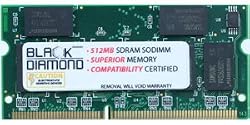 512MB Memory RAM for Dell Latitude C400 , C400 1.2G, C510, C610, X200 144pin PC133 133MHz SDRAM SO-DIMM Black Diamond Memory Module Upgrade