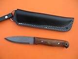 SALE NOW ON - Hand Crafted Bushcraft Knife - Damascus Blade - Awesome Filework!