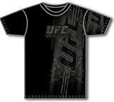 UFC Faded Vertical Logo Mens T-shirt