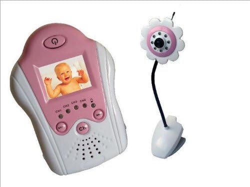 Surborder Wireless 2.4GHz digital video baby monitor, 1.5inch baby monitor with flower camera