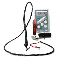 Fetish Fantasy Bondage Gear 6 Foot Black Leather Whip Adult Sex Toy Kit