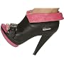 Highest Heel Women's SASHA-103 5" Platform Open Toe Ankle Bootie With Buckle, available in 3 colors