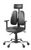 DUOREST Leaders, Fully Loaded Ergonomic Office Chair with Adjustable Headrest - LEATHER