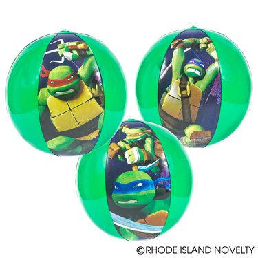 1 Dozen inflatable TEENAGE MUTANT NINJA TURTLE Beach Balls (16in each) / Theme Party Favor / Decor / Gift / Prize / Giveaway