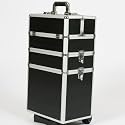 ALU Werkzeugkoffer groß m. Trolley schwarz