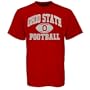 Ohio State Buckeyes Scarlet Old School Football T-shirt