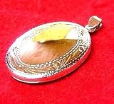 Medaillon f�r 2 Fotos. oval. aus 925er Sterlingsilber
