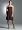 David's Bridal Short Strapless Pleated Dress in Crinkle Chiffon Style 83362, Truffle, 2