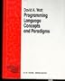 Programming Language Concepts and Paradigms (Prentice-Hall International Series in Computer Science)