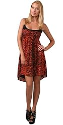 Polyester  Ruched Gathered Cheetah Print Elasticized Empire   Waistline  Dress With Ruffles