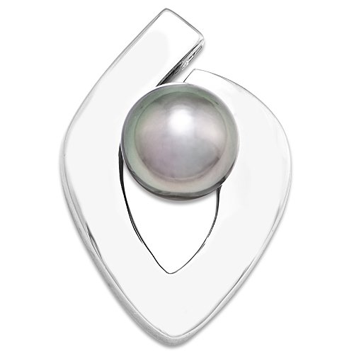 Tahitian Black Pearl Pendant in Sterling Silver