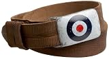 Ben Sherman Men's Sandblasted Target Buckle Belt