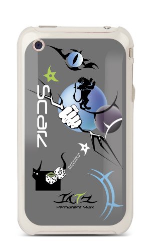 iLuv Plastic Case with Tatz Pattern for iPhone 3G and 3GS (Black)