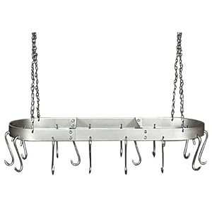 HSM Metal Products 30 inch Oval Hanging Pot Rack