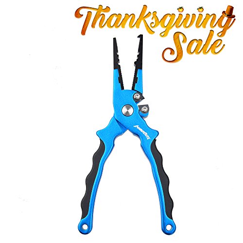 MadBite Aluminum Alloy Fishing Pliers with Carbide Cutters