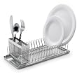 Polder 6115-75 Compact Stainless-Steel Dish Rack with Utensil Holder