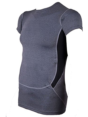 Flerise Men Running Fitness Workout Compression Short Sleeves Shirt