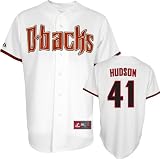 Edwin Jackson Jersey: Adult 2010 Majestic Home White Replica #36 Arizona Diamondbacks Jersey - Medium