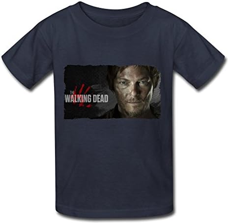 The Walking Dead With Daryl Dixon T Shirt For Big Youth' Navy