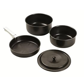 EASY CAMP TRAIL 3 PERSON COOK SET/FRYING PAN/POTS/LID
