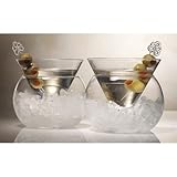 Set of 2 Stemless Martini Chiller Glasses 65033