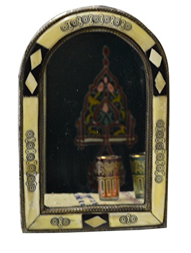 Moroccan Mirrors Handmade Camelbone and Wood Mirror