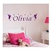 Personalised Fairy Wall Sticker, Any Name, Any Colour, Childs Bedroom.