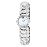 Movado Womens 606252 Rondiro Stainless-Steel with Diamonds white Round Dial Watch
