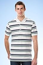 Short Sleeve Vintage Washed Stripe Pique Polo
