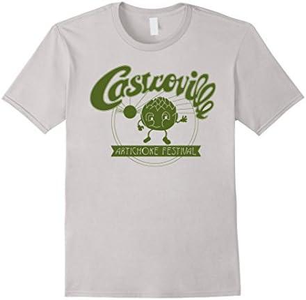 Men's CASTROVILLE ARTICHOKE FESTIVAL T-SHIRT XL Silver