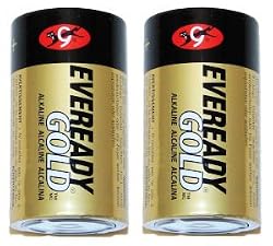 ENERGIZER D 2-Count  EVEREADY Alkaline Battery