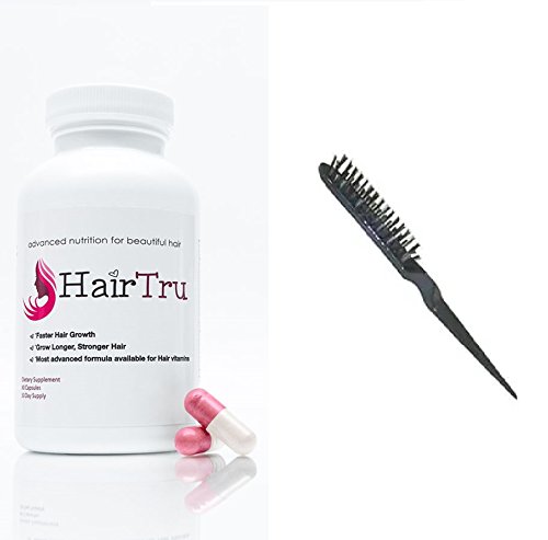 Hair tru hair growth vitamins, 1 month supply and scalp…