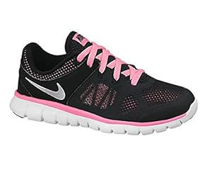 New Nike Girl's Flex 2014 Run Running Shoes Black/Pink 12.5