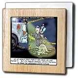 Possum Police Protocol - 6 Inch Tile Napkin Holder