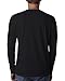 Next Level Men's Long-Sleeve Cotton Crew - Black-XL