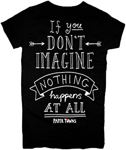 Paper Towns - If You Don't Arrows Juniors T-Shirt (Medium, Black)