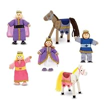 Melissa & Doug Royal Family Wooden Doll Set