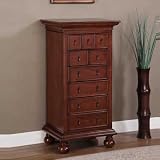 Woodland Cherry Jewelry Armoire By Powell
