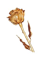 Long Stem 24KT Dipped Rose with Gift Box