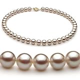 White 8.5-9mm AA Japanese Akoya Pearl Necklace 23 inch Matinee Length