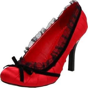 Ellie Shoes Women's 406-Doll Pump,Red,10 M US