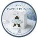 50 Count Love Favor Boxes (White with pale turquoise+brown) Image