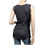Gray Layered Rose Accent Scoop Neck Plus size top