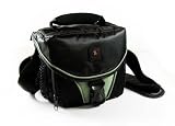 Tuff-Luv Shoulder Bag with Rain-coat / Dust-coat hood & integrated lens cleaner for camcorder in size: S / colour: Black/Green / compatible with (Panasonic HDC-SX5EB-S HDC-HS9 HDC-SD9 SDR-S150 SDR-S7 SDR-SW20 SDR-S10 SDR-S9 SDR-H280 SDR-H40 SDR-H60 HDC-SD100 HDC-HS100 VDR-D50 NV-GS500EB-S NV-GS230EB-S NV-GS90 HDC HS series HDC TM series SDR - SW series SDR - S series SDR H series HDC-SD200 HDC-SD20 HDC-SD10 HDC-HS700 HDC-TM700 HDC-SD700 HSC-SD600 SDR-H85 SDR-T50 HDC-HS60)