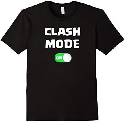 Men's Clash Mode On T-Shirt | My Clans Favorite Parody Game Shirt Medium Black