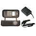 LG enV VX-9900 VX9900 Black Silicone Skin Case Cover - Bundled with 12v Rapid Premium Car Charger and Home Travel Wall AC Adapter Charger