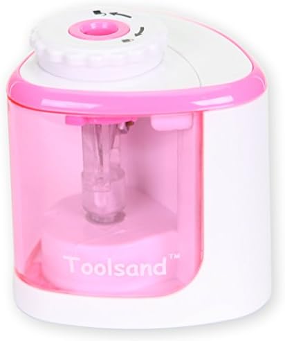 Electric Pencil Sharpener, Battery-Powered, Batteries Included, High-Speed Automatic, Best for Colored, No. 2 Wood Graphite Pencils, Home Office School Classroom Adults Kids, Straight Blade (Pink)