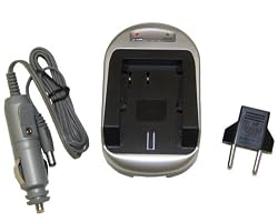 Hitech - Smart Battery Charger for Sony Cybershot DSCW55 (Silver / Black/ Pink/ Light Blue Color) Digital Camera Battery.