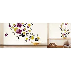 Flower Bouquet Temporary Wall Decoration - repositionable