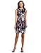 Calvin Klein Women's Printed Sheath Dress, Sapphire Multi, 6